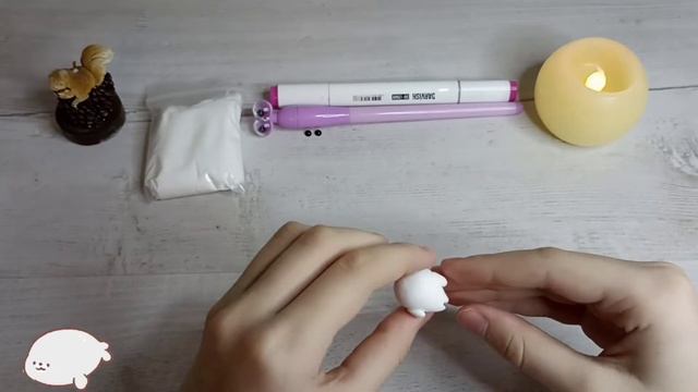 ? Как слепить белого морского котика из воздушного пластилина. Air plasticine // DIY with Mari смотреть онлайн