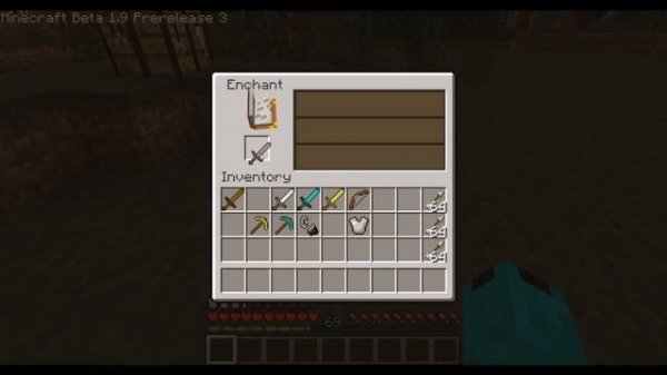 Enchantment Table - How To Use - Minecraft Beta 1.9 Pre Release 3