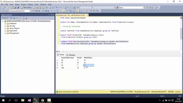 SQL Server Group By ve Having смотреть онлайн