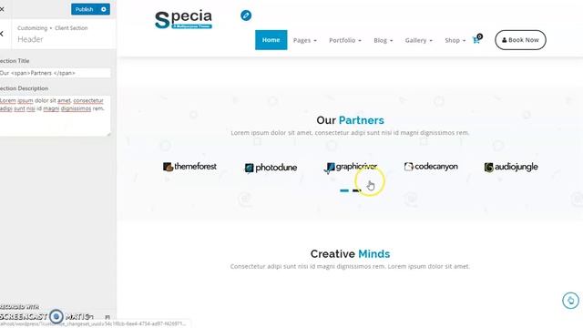 How To Set Client Section In Specia Pro WordPress Themes смотреть онлайн