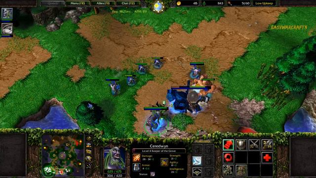 Panda and Keeper vs Human - Warcraft 3 1v1 Northrend Ladder смотреть онлайн