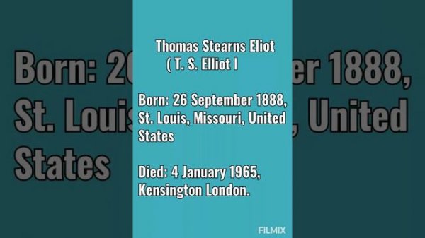 Famous writers,poets of English Literature,