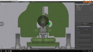 Пулемет Максим,моделирование пулемета Максим по чертежу в Blender 3D