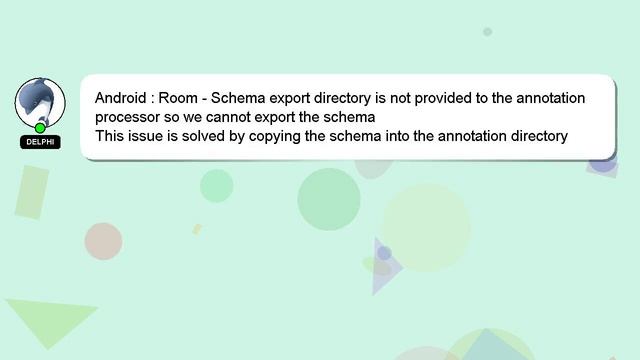 Android : Room - Schema export directory is not provided to the annotation processor so we cannot e смотреть онлайн