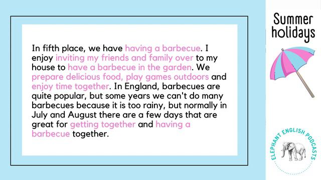 ☀️Summer Activities For Summer Holidays🌴 Intermediate English Listening Practice Level B1/B2