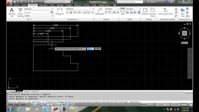 AutoCAD II 20-9 Editing Dimensions with the QDIM Command смотреть онлайн