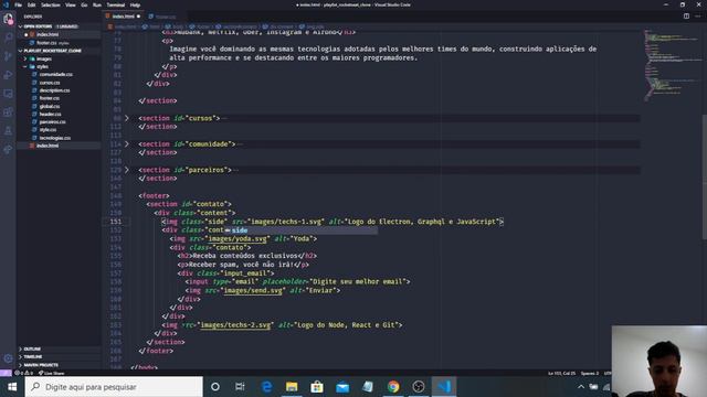 Clonando Site da Rocketseat #08 - Footer смотреть онлайн