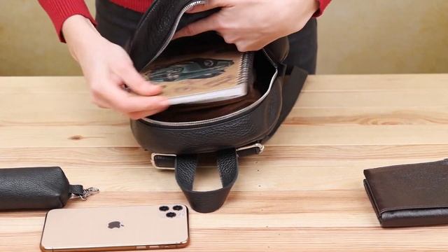 Обзор кожаного женского рюкзака SHVIGEL 16317 смотреть онлайн