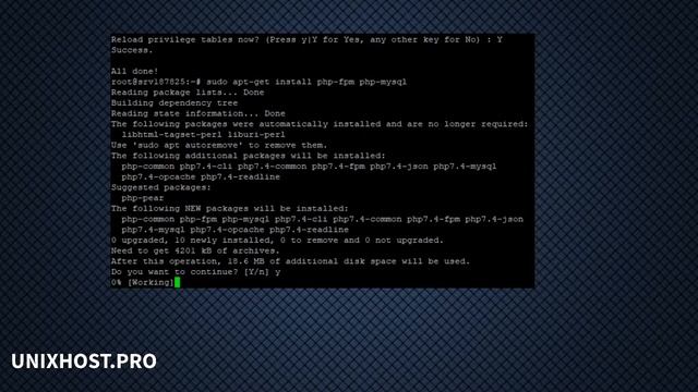 Как настроить LEMP сервер в Ubuntu 20 04 | Linux | Nginx | MySQL | PHP | UnixHost смотреть онлайн