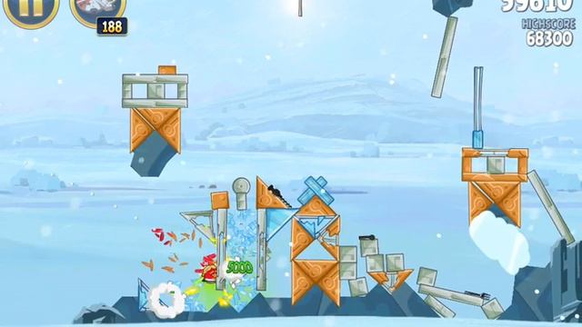 Angry Birds Star Wars - Level 3-10 - 3 Stars Walkthrough - Hoth смотреть онлайн