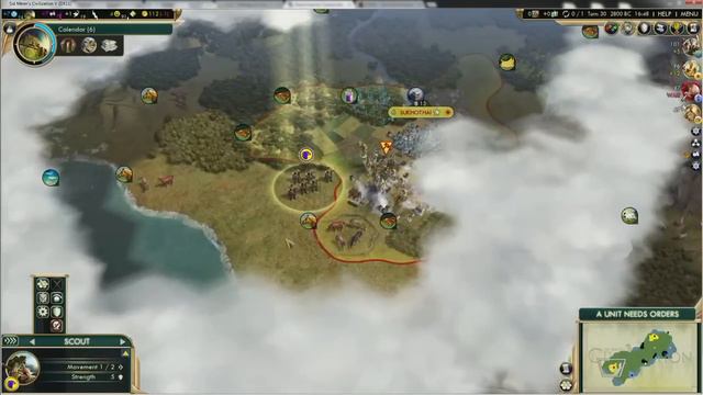 Civ5 - BNW - Immortal CL 13 Egypt Wonder spam 1 смотреть онлайн