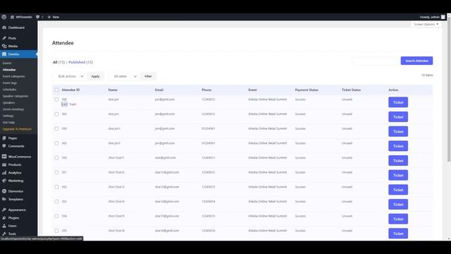 Manage Event Conference Attendee, Get CSV Reports and Many More Using WP Eventin смотреть онлайн