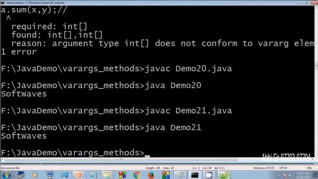 varargs method in java in hindi part -10 смотреть онлайн