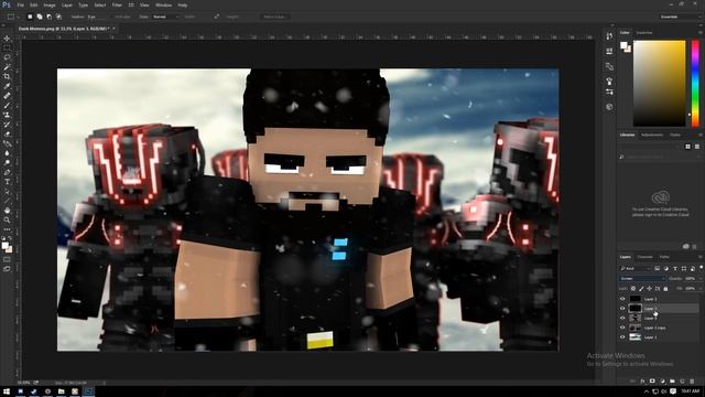 Speedart 07 || "Cold March" [ Minecraft Wallpaper ] смотреть онлайн