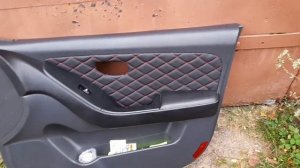 Перетяжка вставок дверных карт на Хёнде Элантра 4.