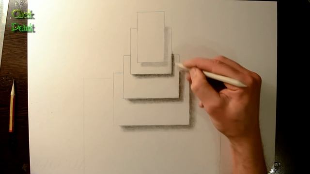 Как Нарисовать 3D Рисунок простым карандашом на бумаге смотреть онлайн