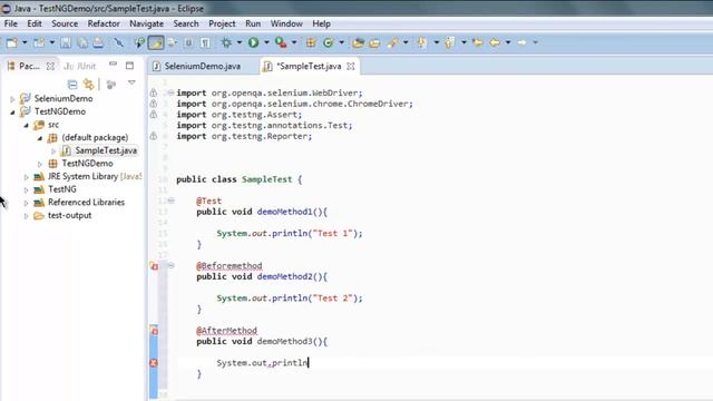 Selenium TestNG @BeforeMethod @AfterMethod смотреть онлайн