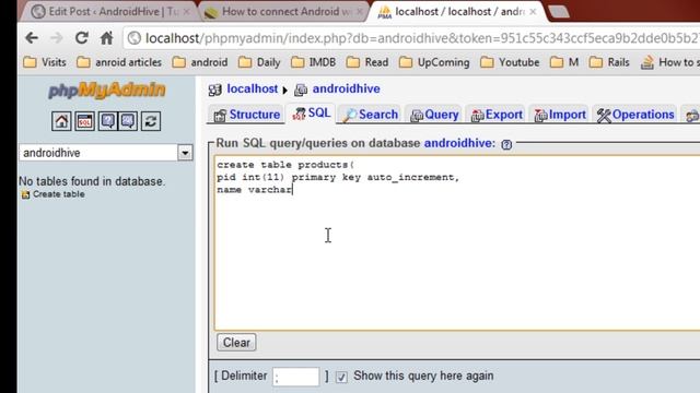 PHPMyAdmin Creating MySQL Database and Tables смотреть онлайн