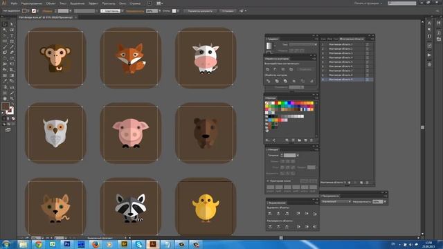 Урок 3 4 Иконки в стиле flat design длинная тень смотреть онлайн