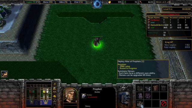 (talked video) Legion TD Mega v4.5 x20 / Prophet Random / Warcraft 3 / Battlenet смотреть онлайн