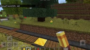 работаю дежурным по переезду в майнкрафте пе//новые поезда//@sanya43kirov @Dima_4 подпишитесь