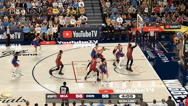 NBA 2K23 l NBA Finals Game 1 l Camera Mod l UHD 4K l Full Game l Heat vs Nuggets смотреть онлайн