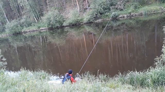 Щука на живца с берега на реке Реж в Свердловской обл. в Жуково смотреть онлайн