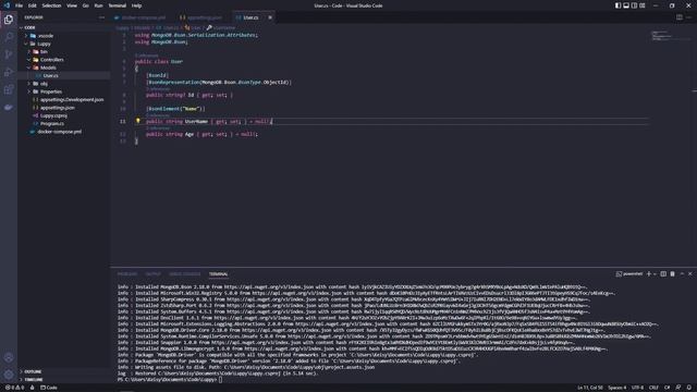 MongoDb, Docker Compose and Web Api Aspnet Core 7.0 смотреть онлайн