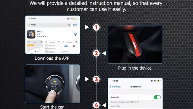 ANCEL BD200 Elite Bluetooth 5.0 OBD2 Scanner смотреть онлайн