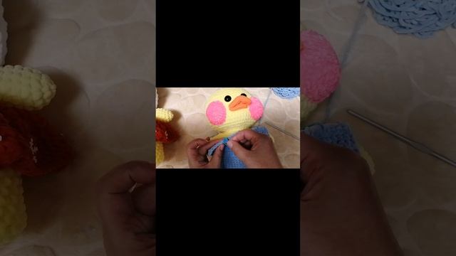 Одежда для уточки лалафанфан (комбинезон и шапочка), крючком. смотреть онлайн