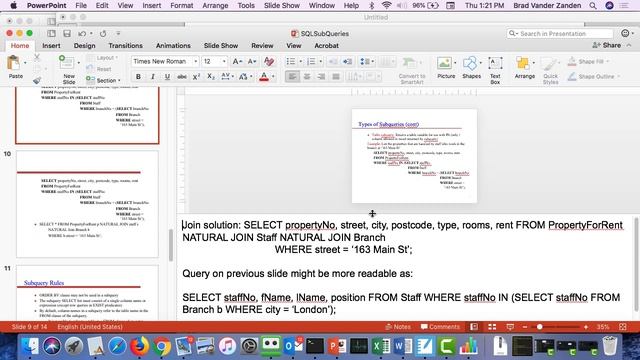 CS 465 Lecture 5: SQL Modification Cmds, Subqueries, SQL DDL смотреть онлайн