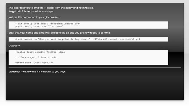 "*** Please tell me who you are." when using SSH key смотреть онлайн