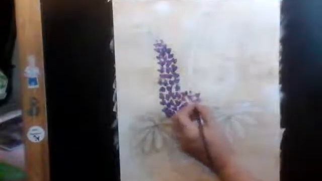 Рисуем люпины смотреть онлайн