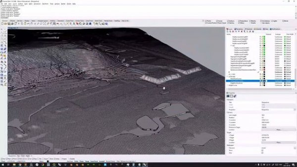 Tutorial – How to create heightfield landscape in Rhino with heightmap exported from QGIS