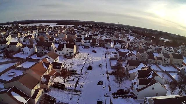 Beautiful Sunset Over A Snow Blanketed Neighborhood 1.14.18 MJX Bugs 2 смотреть онлайн