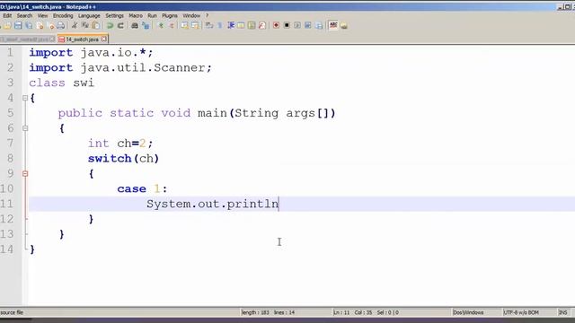 Switch Case In Java Tamil смотреть онлайн