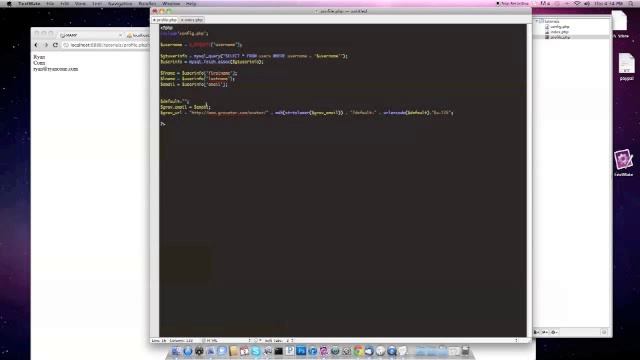 Profile Page in PHP смотреть онлайн