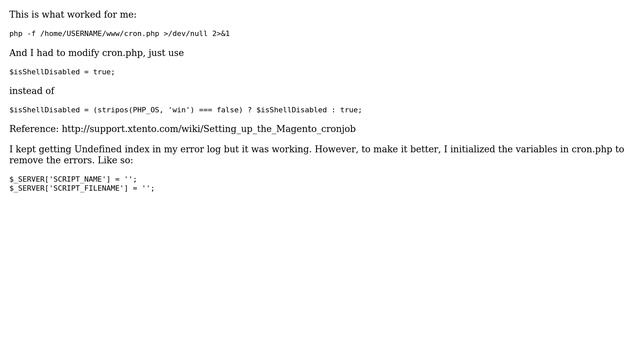 Magento: Cron.php undefined index 'SCRIPT_FILENAME' (6 Solutions!!) смотреть онлайн