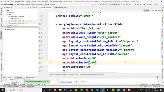 Material Seekbar - Slider seekbar android | increase thickness | Android Seekbar with indicator смотреть онлайн