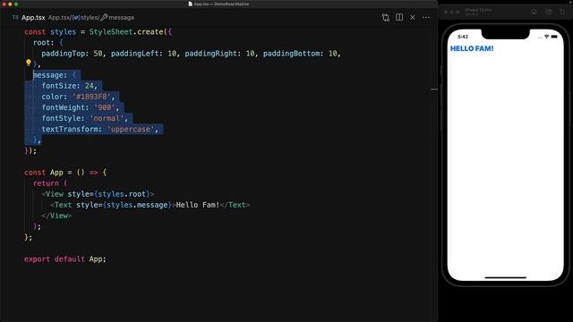 React Native Typography // Text Component смотреть онлайн