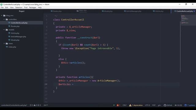 Créez un blog en PHP avec l'architecture MVC | create Blog with PHP MVC смотреть онлайн