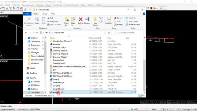 How to export influences in beams from Radimpex Tower 8 to AutoCAD смотреть онлайн
