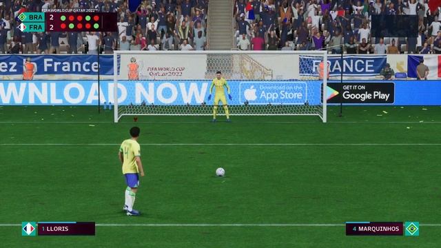 Brazil vs France || Penalty Shootout || FIFA World Cup Final || FAFA 23 Gameplay #neyma #gameplay смотреть онлайн