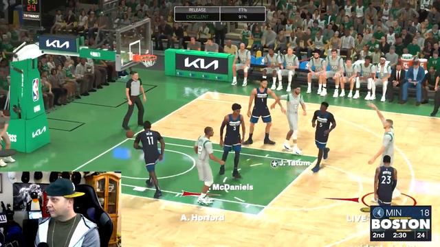 NBA 2K24 PS4 Timberwolves Vs Celtics Online Ranked Match смотреть онлайн
