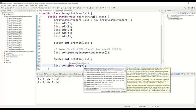 데이터 분석 3강 - ArrayList - sort смотреть онлайн