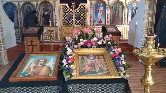 Тропарь праздника Благовещения в храме.7 апреля 2022 год. смотреть онлайн