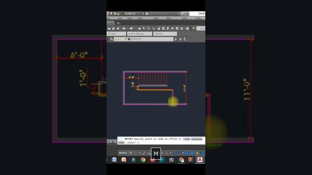 Offset multiple command in autocad #autocad #architecture #offsetinautocad смотреть онлайн