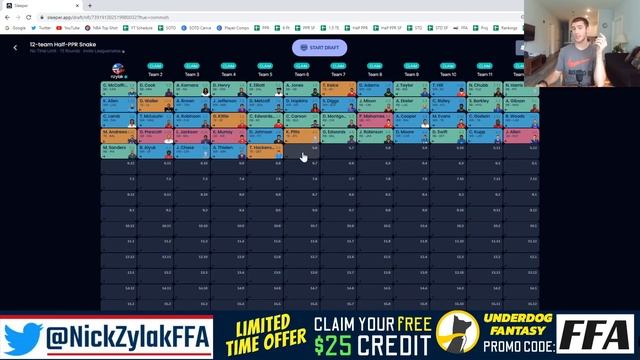 I Drafted EVERY PICK of a Mock Draft - 2021 Fantasy Football Advice смотреть онлайн