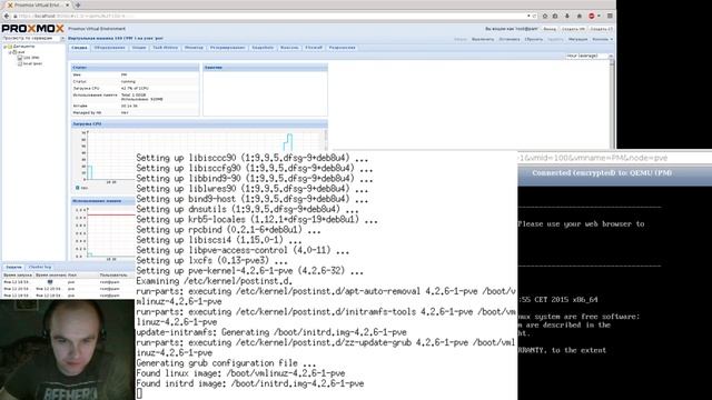 Установка ProxMox 4.1 (Перезаливка) смотреть онлайн