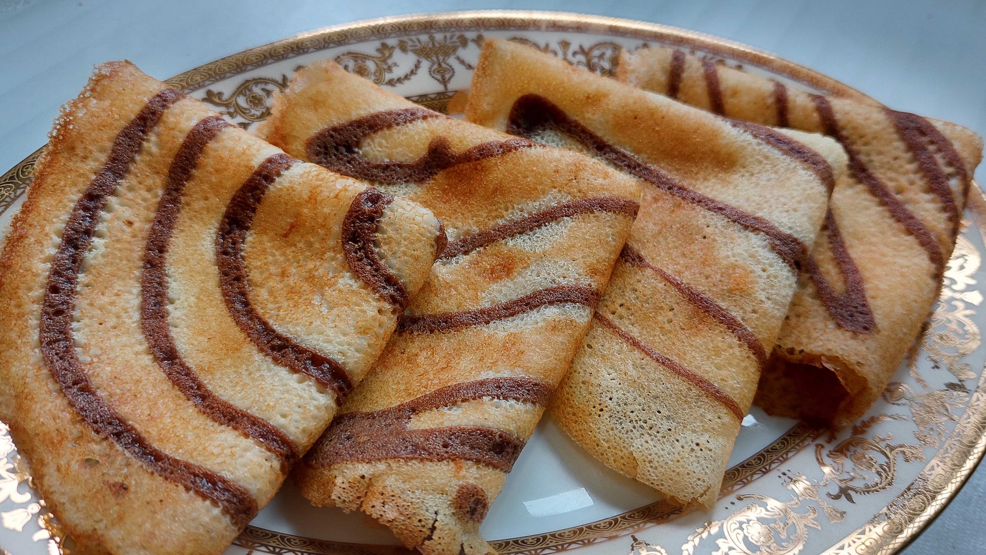 Блинчики на молоке с рисунком! Двухцветные блины смотреть онлайн